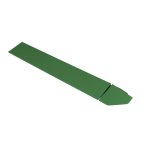 Podlahový nájezd s rohem v zelené barvě k plastové dlažbě Hestra