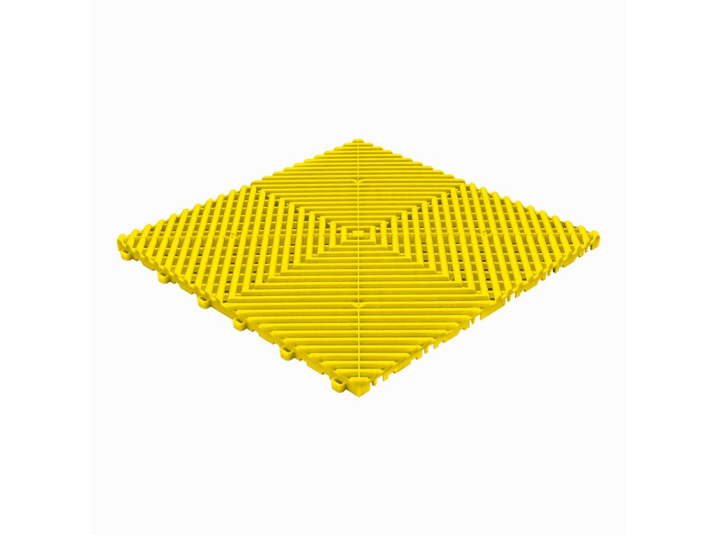 Plastová dlažba Mosolut Performance Floor, typ Race, Žlutá