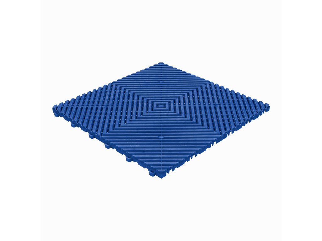 Plastová dlažba Mosolut Performance Floor, v reflexní modré barvě