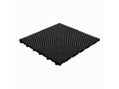 Plastová dlažba Mosolut Performance Floor, typ Race Flat, barva černá