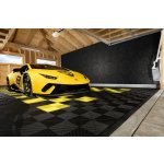 Plastová dlažba Mosolut Performance Floor, typ Race Flat, sladěná s dokonalým Lamborghini