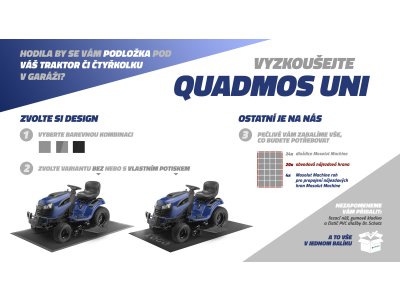 QUADMOS UNI- PVC podlaha pod pracovní čtyřkolku a malotraktor, set 6m²