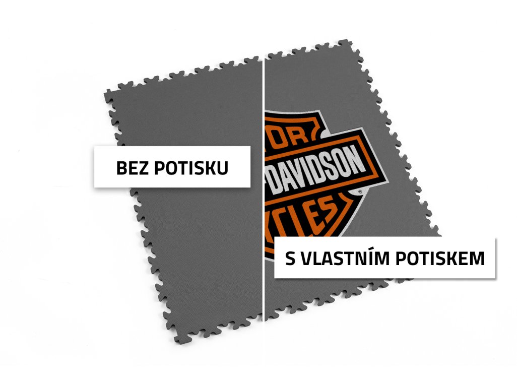 Potisk dlažby - Mosolut Machine - vlastní design