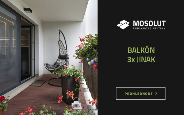 Podlaha na balkon 3x jinak s dlažbou Hestra