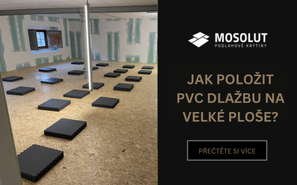 Jak položit PVC dlažbu na velké ploše?