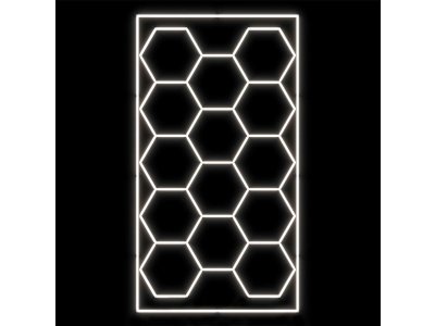 Hexagon světelný LED panel, vč. rámu | Mosolut