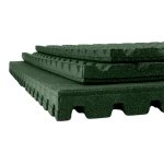 Mosolut Rubber Deska Anti-Shock 100x100cm, Outdoor, zelená - různé tloušťky - 25 mm