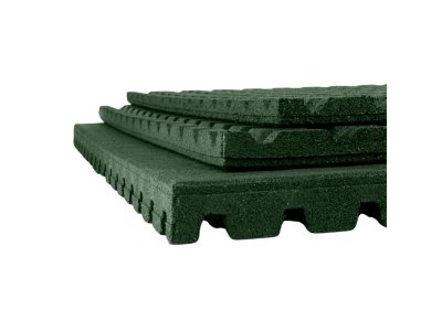 Mosolut RUBBER Antishock 100x100, outdoor, zelená - dlažba na workout