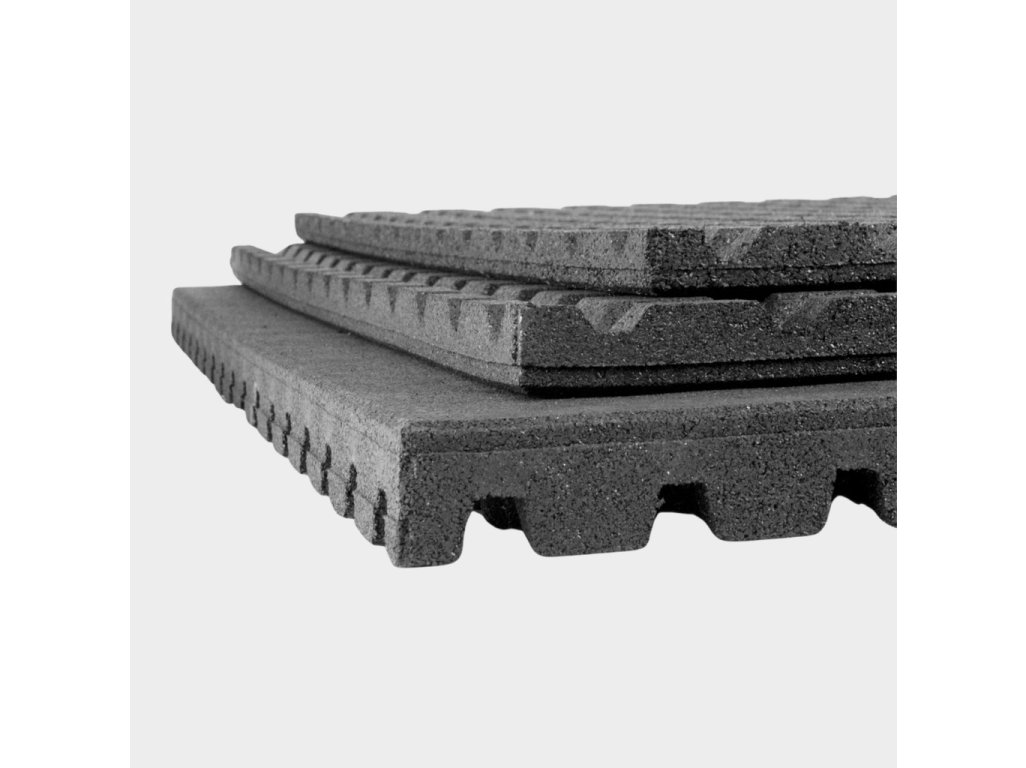 Mosolut RUBBER Antishock 100x100, outdoor, šedá - podlaha na workout