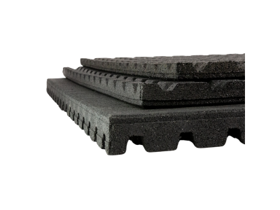 Mosolut RUBBER Antishock 100x100, outdoor, černá - podlaha na workout