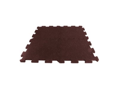 pryžová deska Mosolut Fitness puzzle non-visible - červená