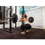pryžová deska Mosolut Fitness puzzle non-visible - červená