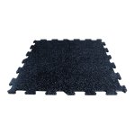 Mosolut Fitness Puzzle Non-visible 100 x 100 cm, černá s 10% modrým vsypem EPDM - různé tloušťky - 10 mm