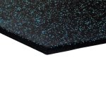 Mosolut Fitness Dvouvrstvá deska 100 x 100 cm, černá s 10% modrým EPDM - různé tloušťky - 10 mm