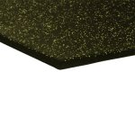 Mosolut Fitness Dvouvrstvá deska 100 x 100 cm, černá s 10% žlutým EPDM - různé tloušťky - 10 mm