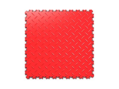 PVC dlažba Mosolut Machine Industrial+, diamant, červená